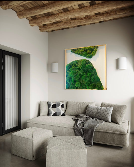 Large Modern Moss Wall Art